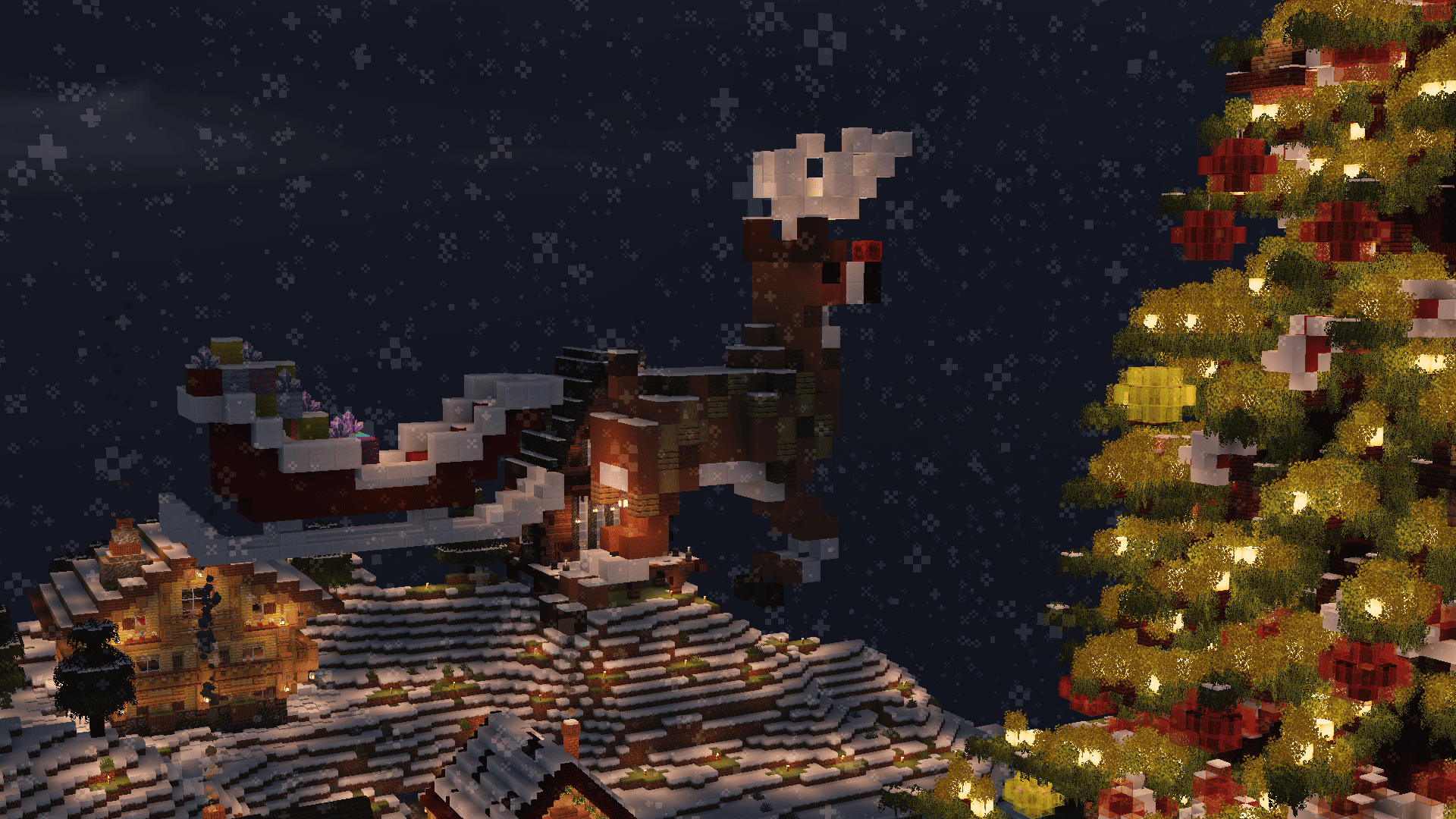 Le village communautaire de Noël du vanilla